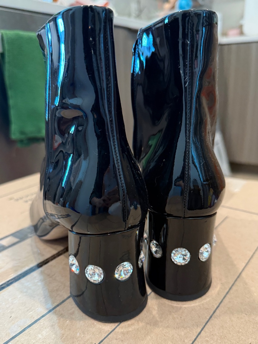 Miu Miu Patent Boots